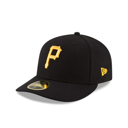 Official New Era Low Profile Authentic Pittsburgh Pirates Black 59FIFTY Fitted Cap