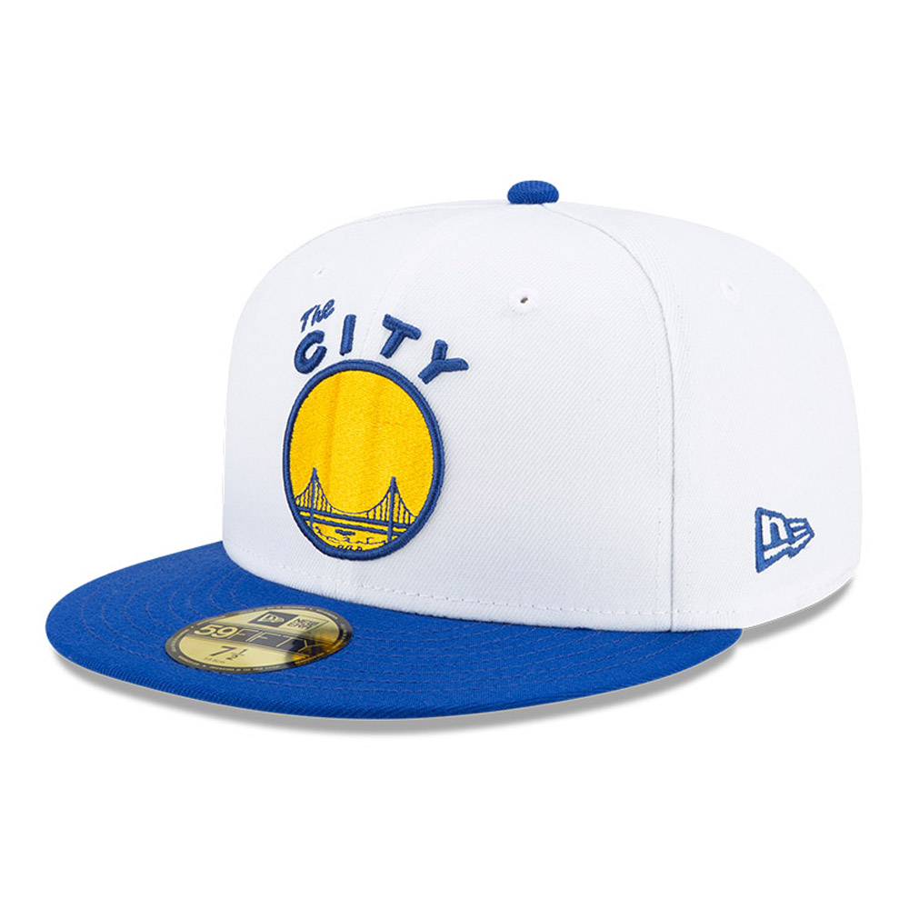 Golden State Warriors Hardwood Classic Nights White 59FIFTY Cap