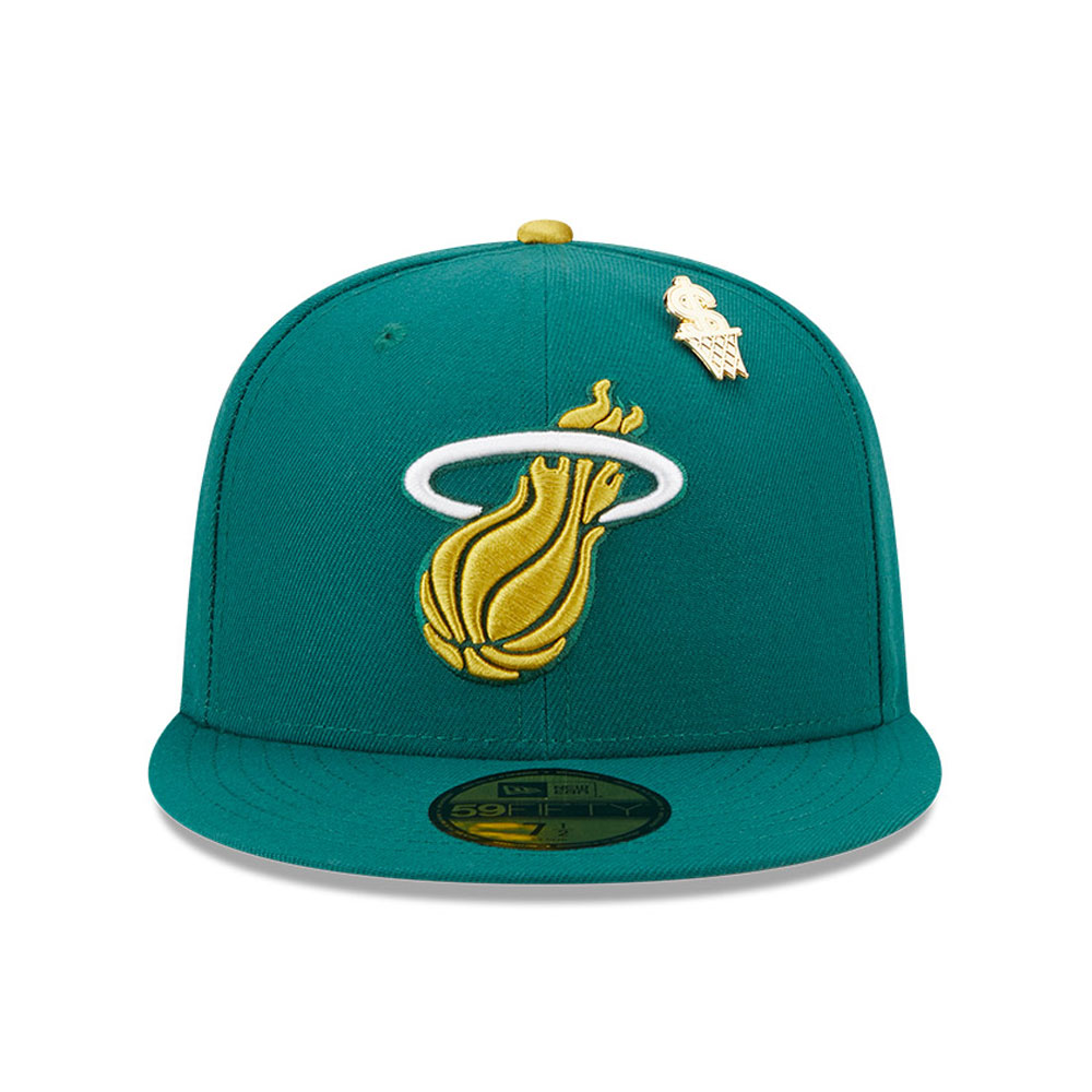 Miami Heat Max Bet Green 59FIFTY Fitted Cap