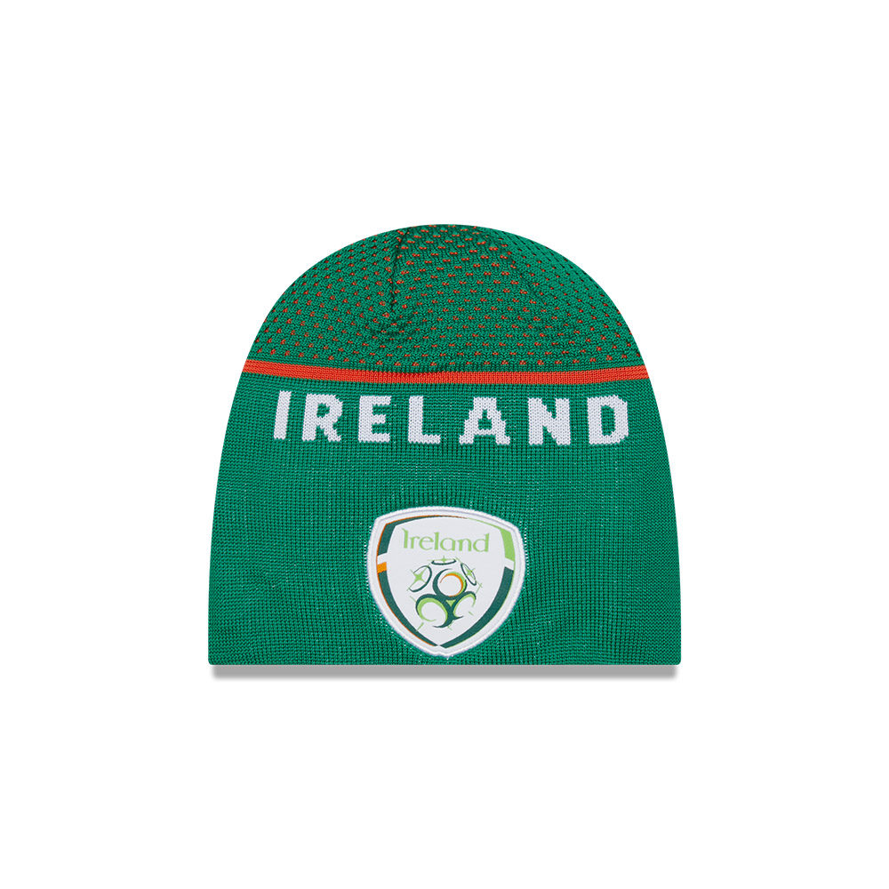 Football Association Of Ireland Green Skull Beanie Hat