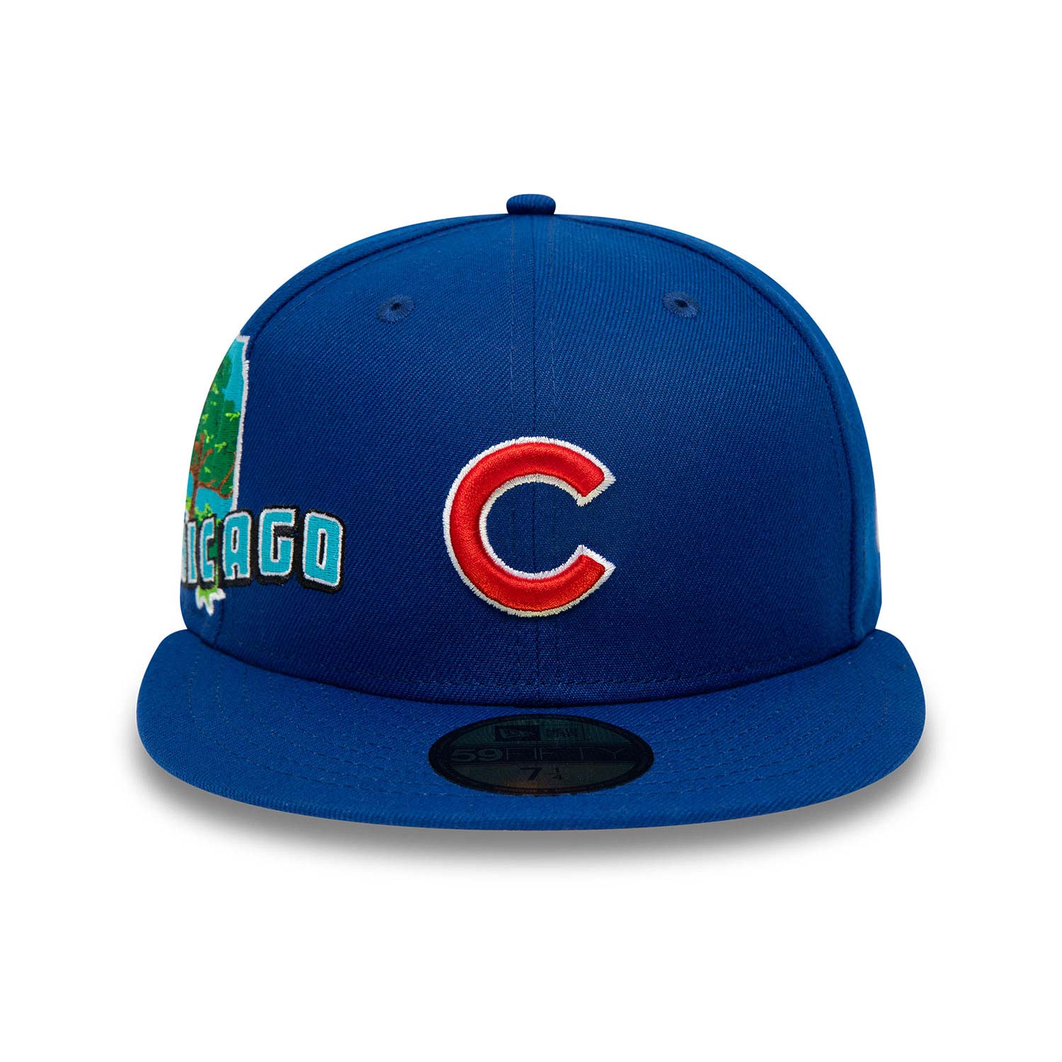 Chicago Cubs Stateview Blue 59FIFTY Fitted Cap