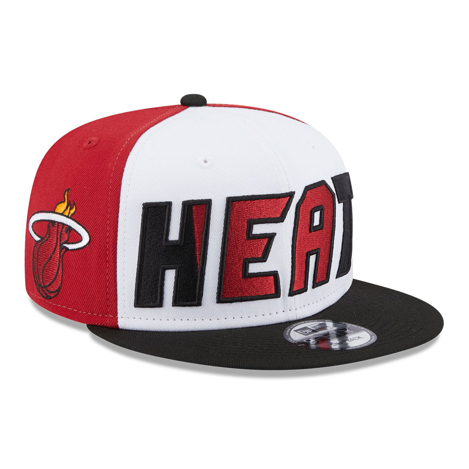 Miami Heat NBA Back Half Black 9FIFTY Snapback Cap