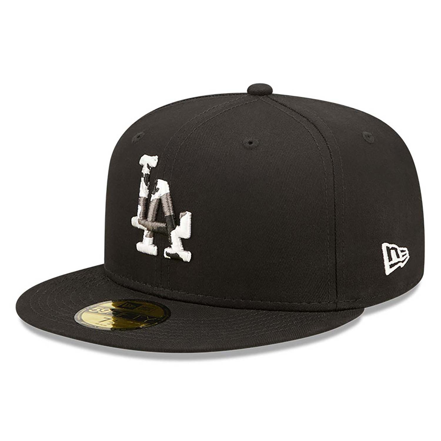 LA Dodgers Monocamo Infill Black 59FIFTY Fitted Cap