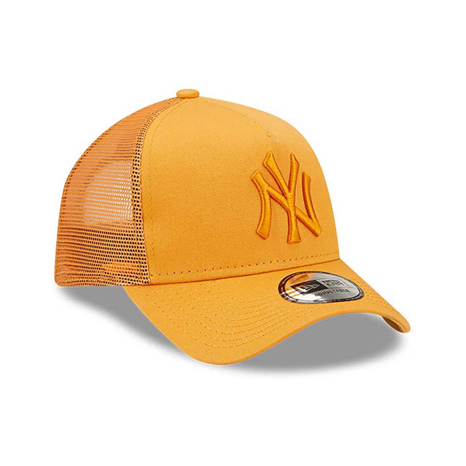 New York Yankees Youth Tonal Mesh Orange A-Frame Trucker Cap