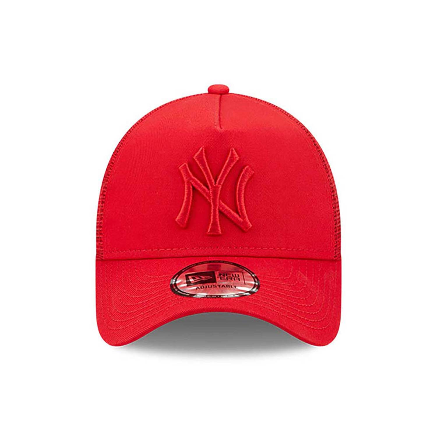 New York Yankees Youth Tonal Mesh Red A-Frame Trucker Cap