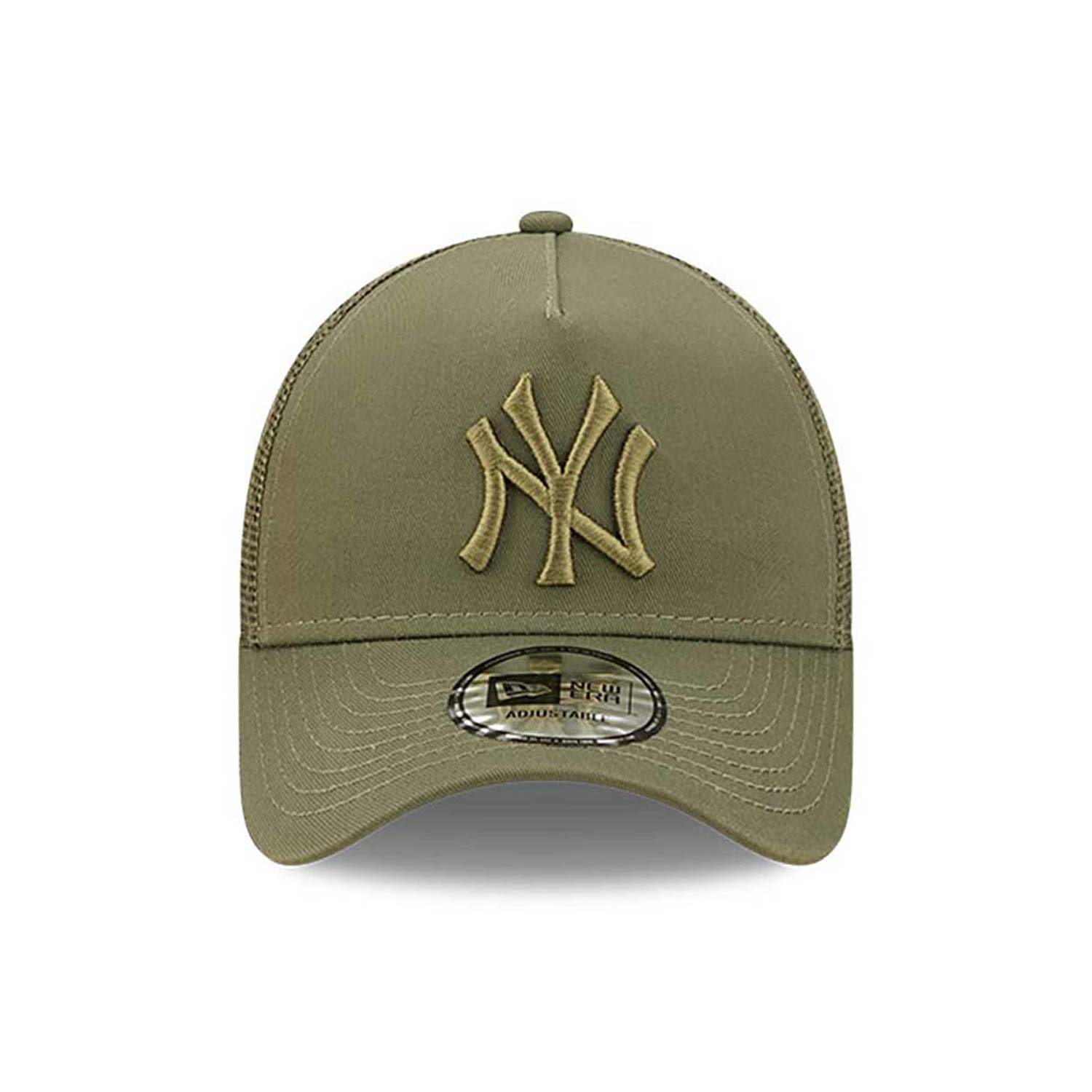 New York Yankees Youth Tonal Mesh Green A-Frame Trucker Cap