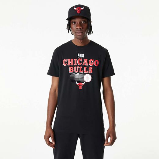 T-shirt Chicago Bulls NBA Graphic Noir