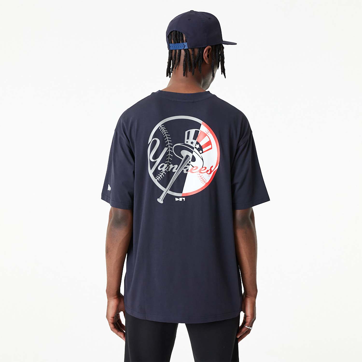Official New Era MLB Team Graphic New York Yankees Oversized T-Shirt C2 ...