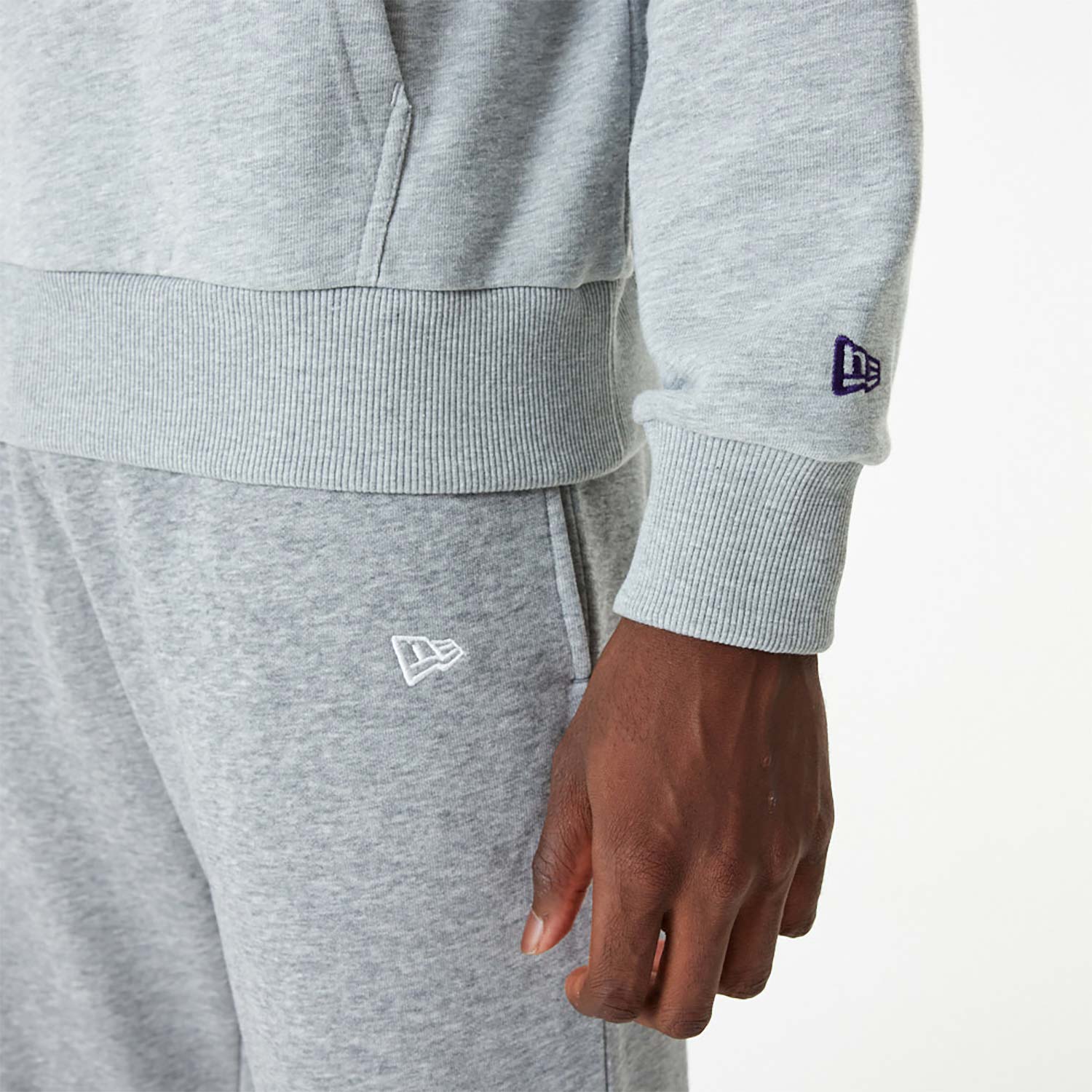LA Lakers NBA Team Logo Grey Pullover Hoodie