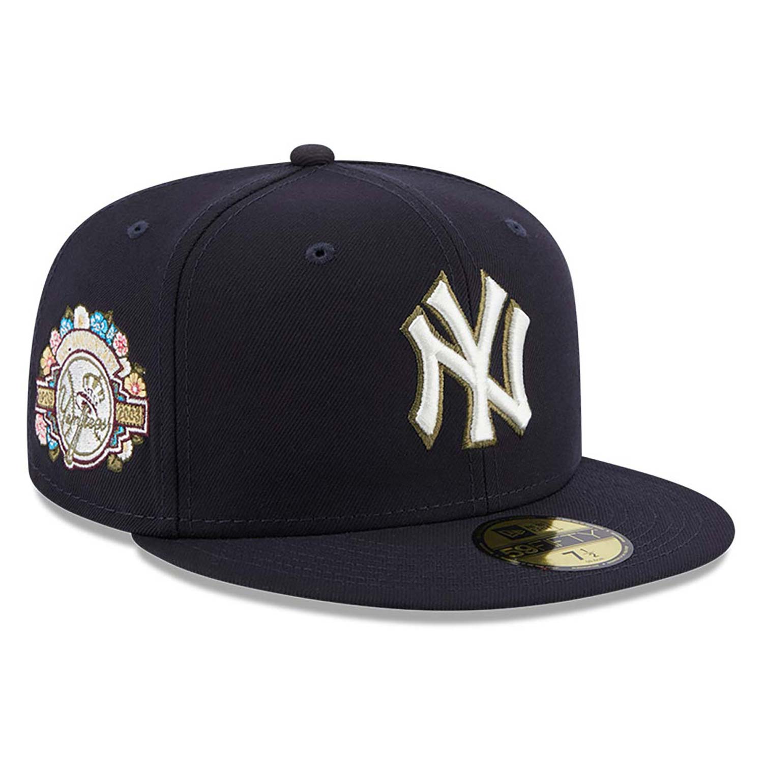 Official New Era MLB Floral Patch New York Yankees 59FIFTY Fitted Cap ...