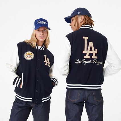 MLB Large Logo LA Dodgers Varsity Jacket | New Era Cap UK