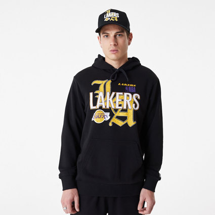 Los Angeles Lakers New Era NBA Pullover Hoodie Sweatshirt Gold