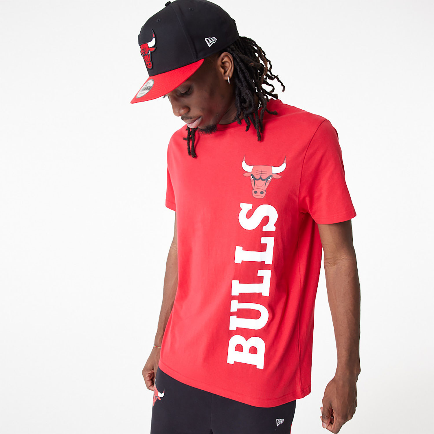 New Era Chicago Bulls Red Tune Squad Short Sleeve T Shirt