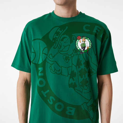 Grünes Boston Celtics NBA Logo Oversized T-Shirt