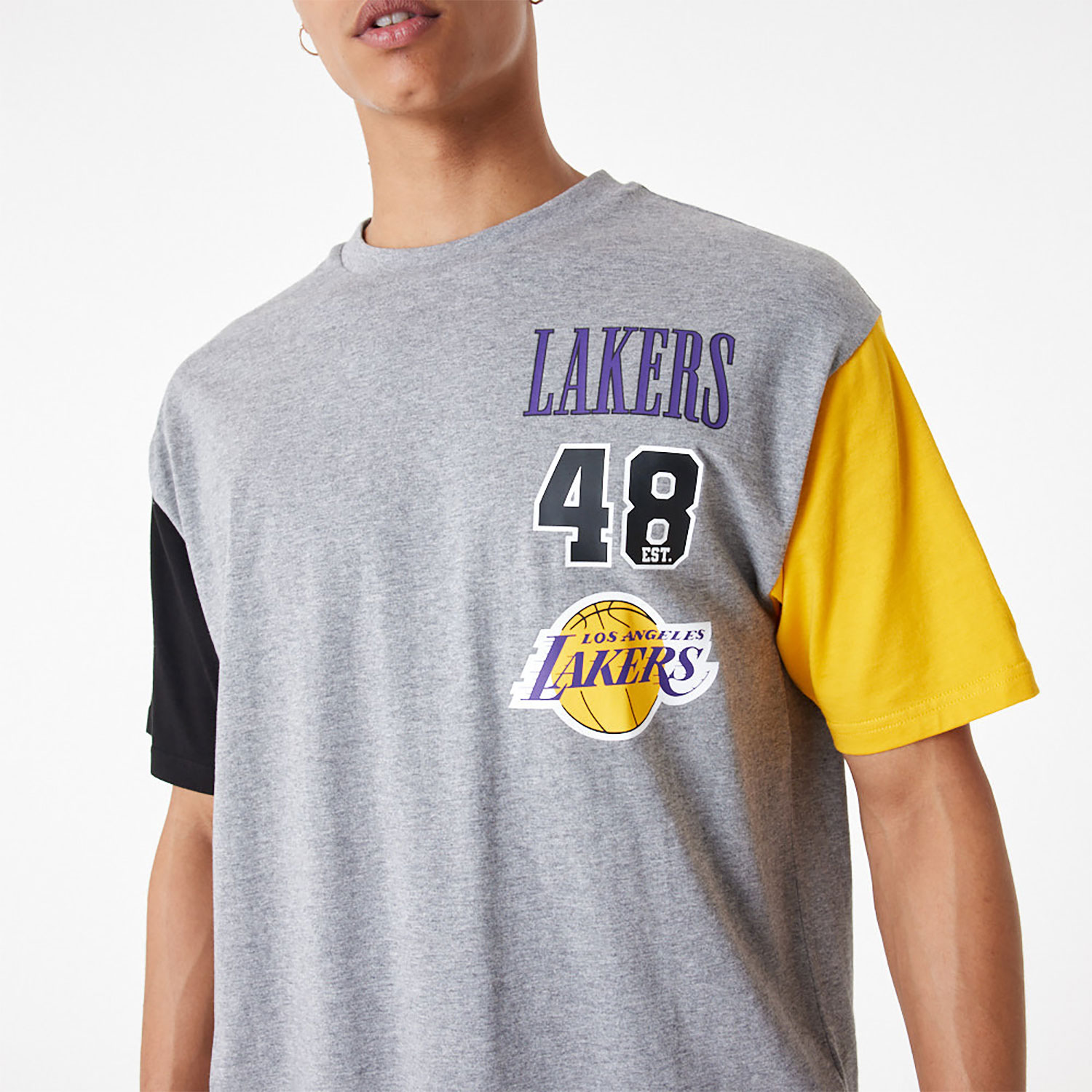 NBA Mesh LA Lakers Oversized Mesh T-Shirt D01_391