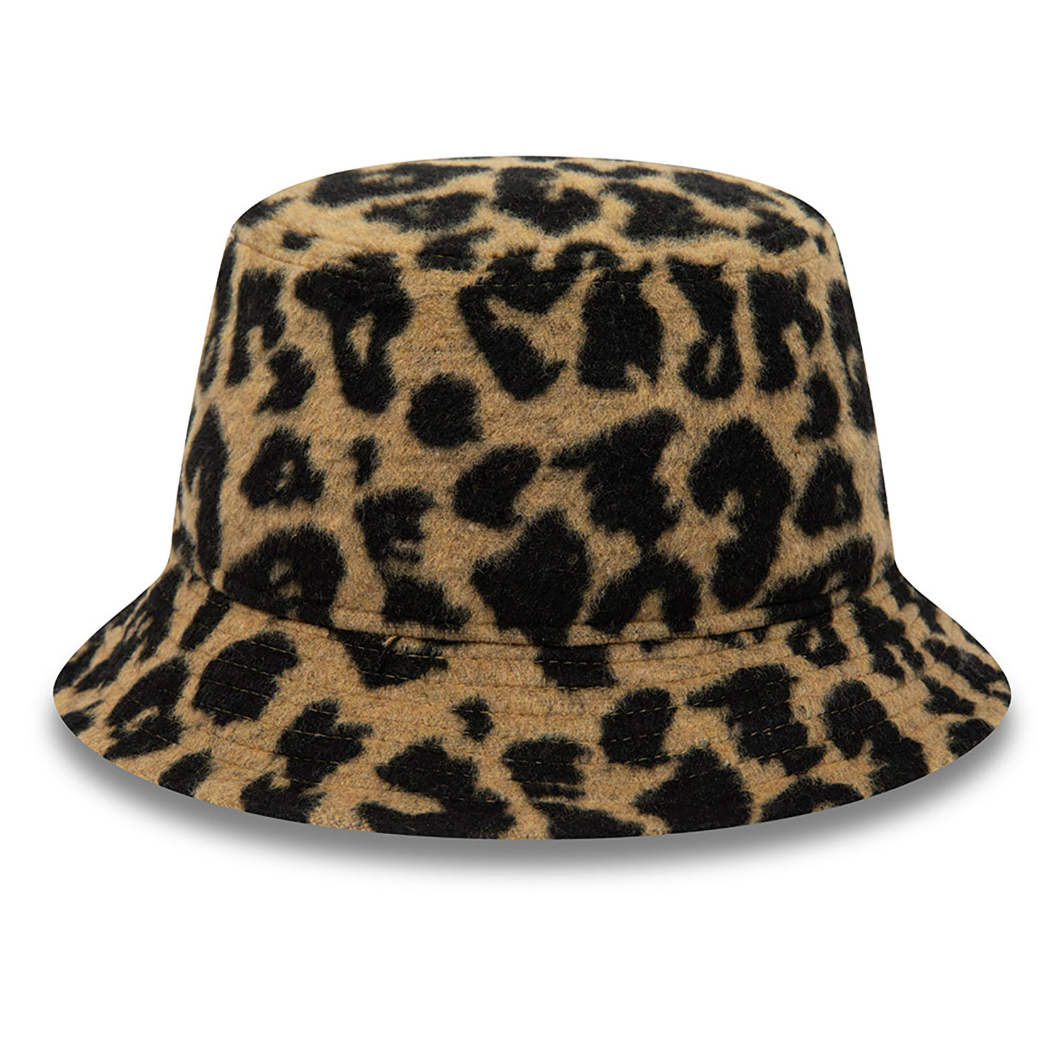 New Era Leopard Light Beige Womens Bucket Hat