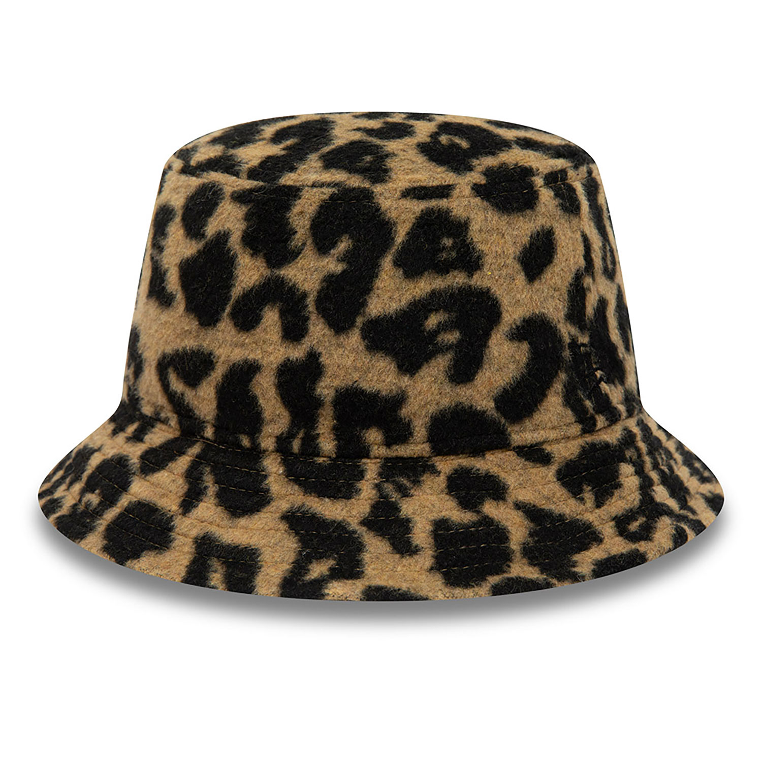 New Era Leopard Light Beige Womens Bucket Hat