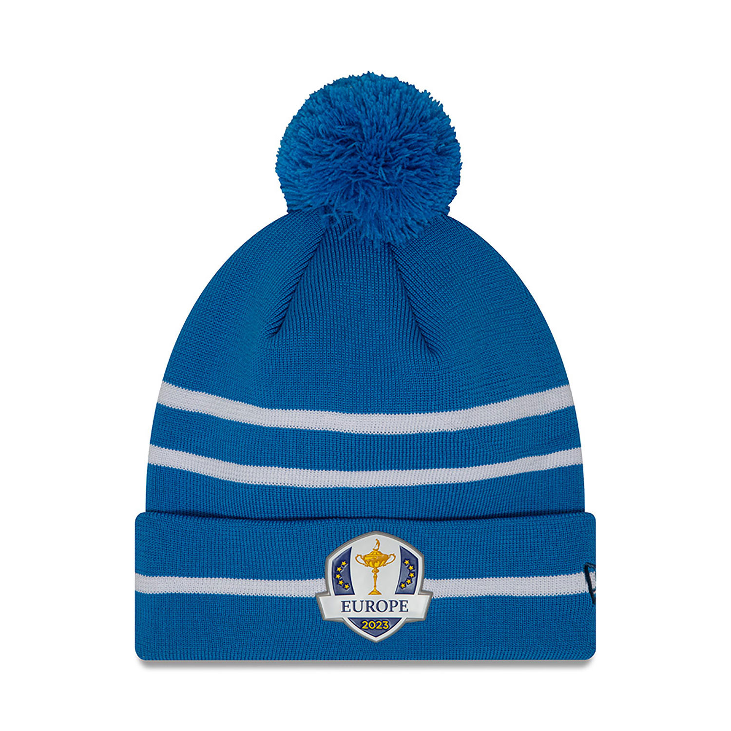 Ryder Cup Europe 2023 Friday Competition Day Blue Bobble Knit Beanie Hat