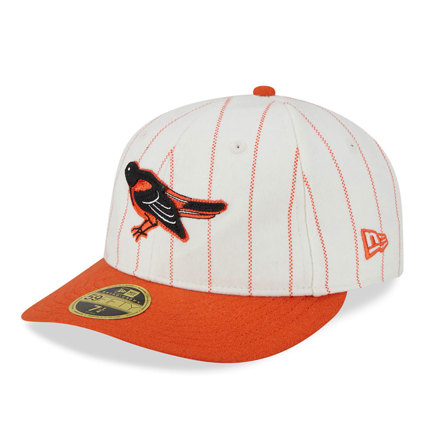 MLB Stripe Baltimore Orioles Retro Crown 59FIFTY Fitted Cap D02_745