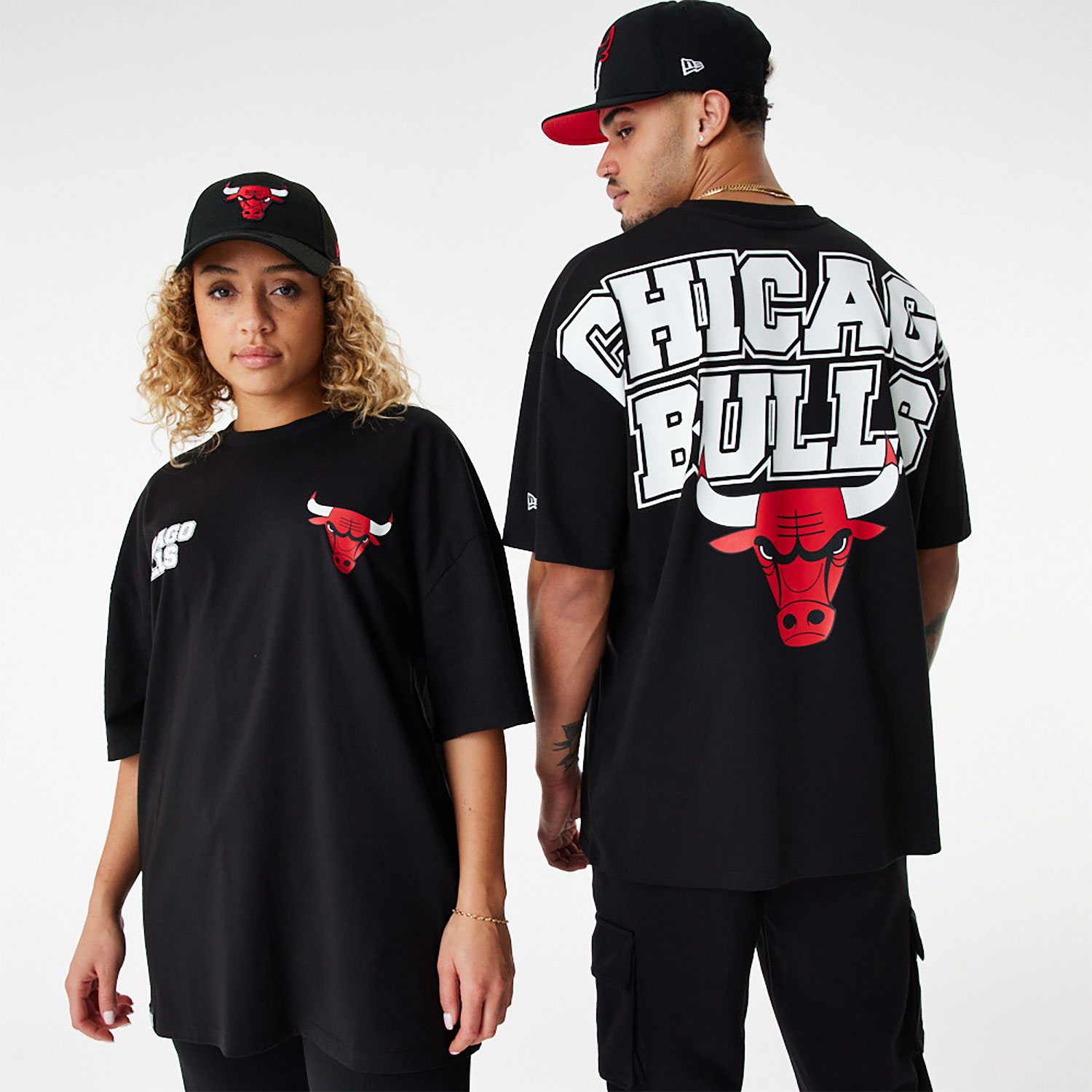NBA Large Graphic Chicago Bulls Oversized T-Shirt