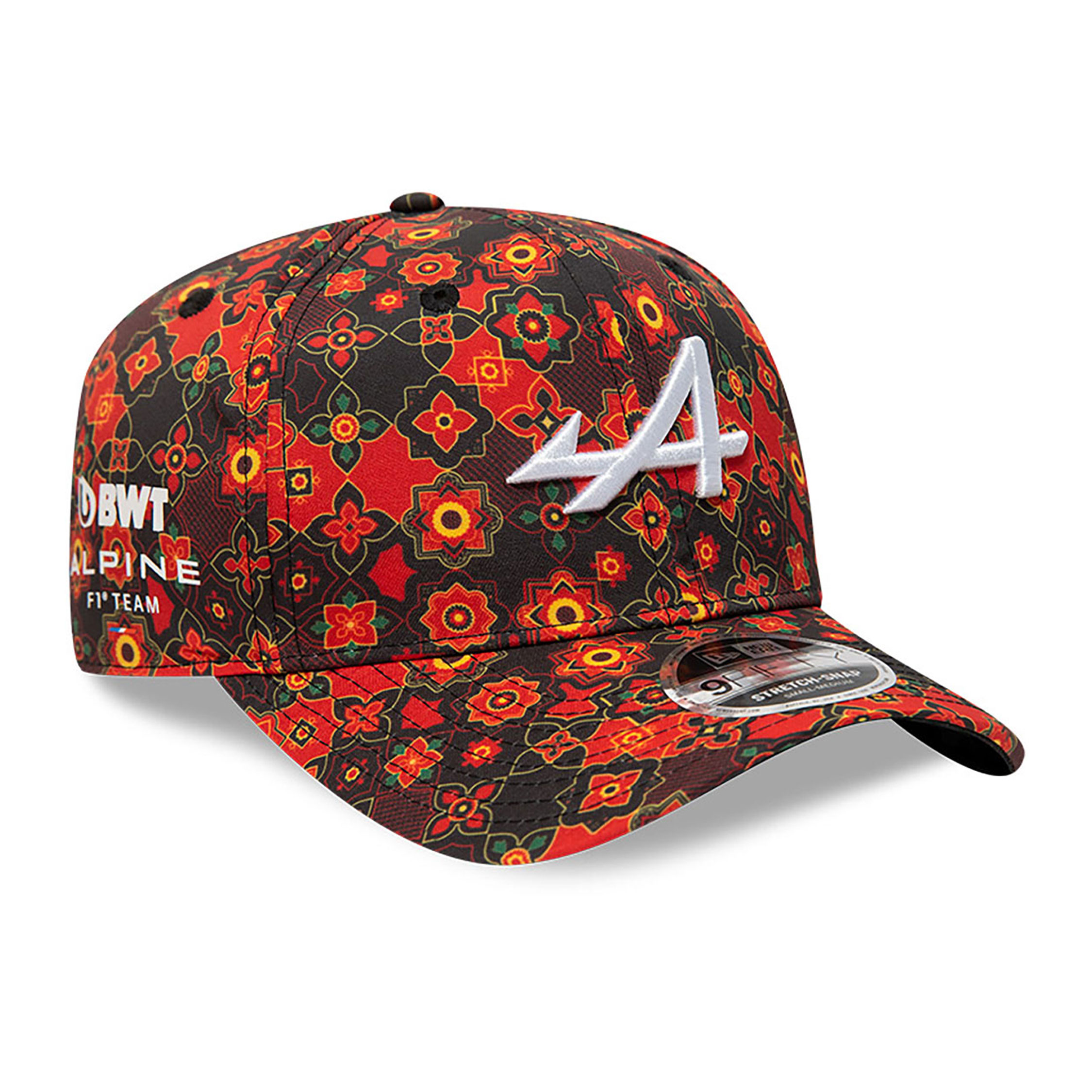 Alpine Barcelona Race Special All Over Print Red 9FIFTY Stretch Snap Cap