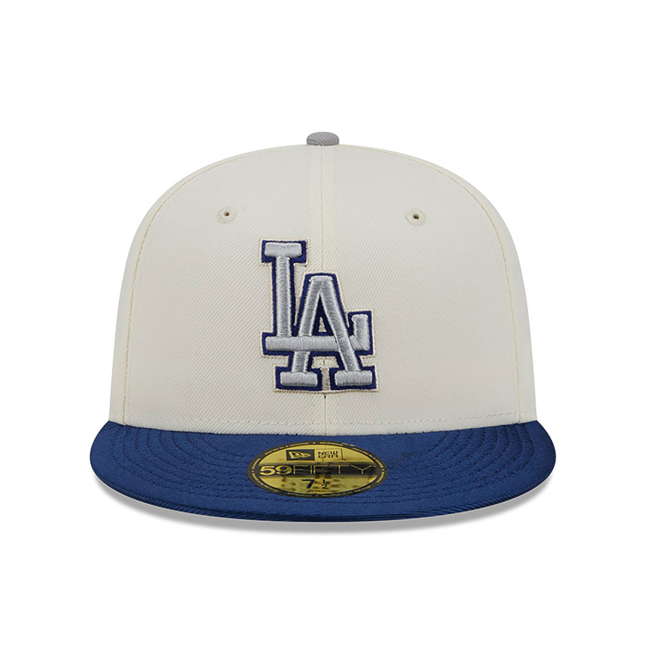 LA Dodgers Team Shimmer Off White 59FIFTY Fitted Cap