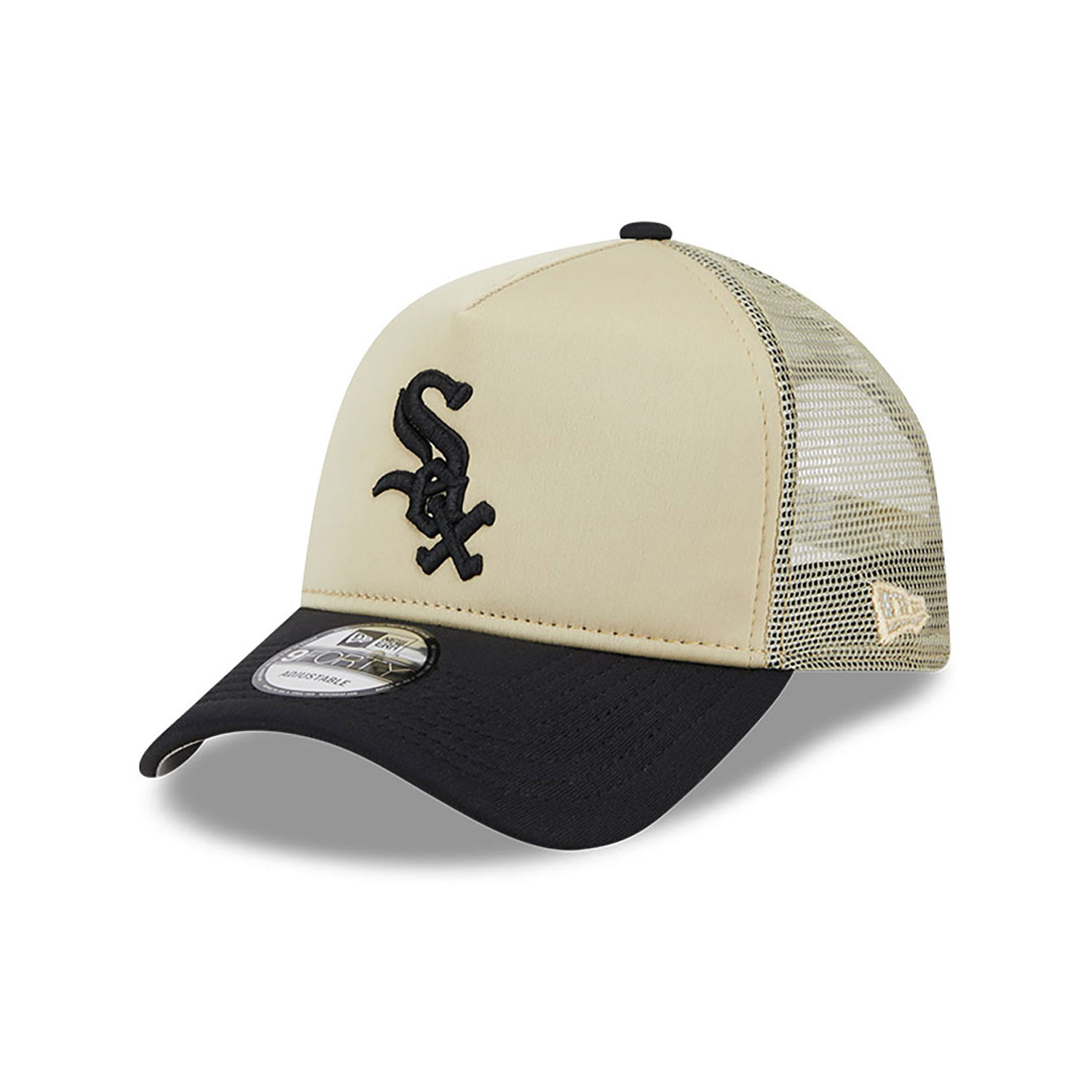 Chicago White Sox All Day Beige 9FORTY A-Frame Trucker Cap