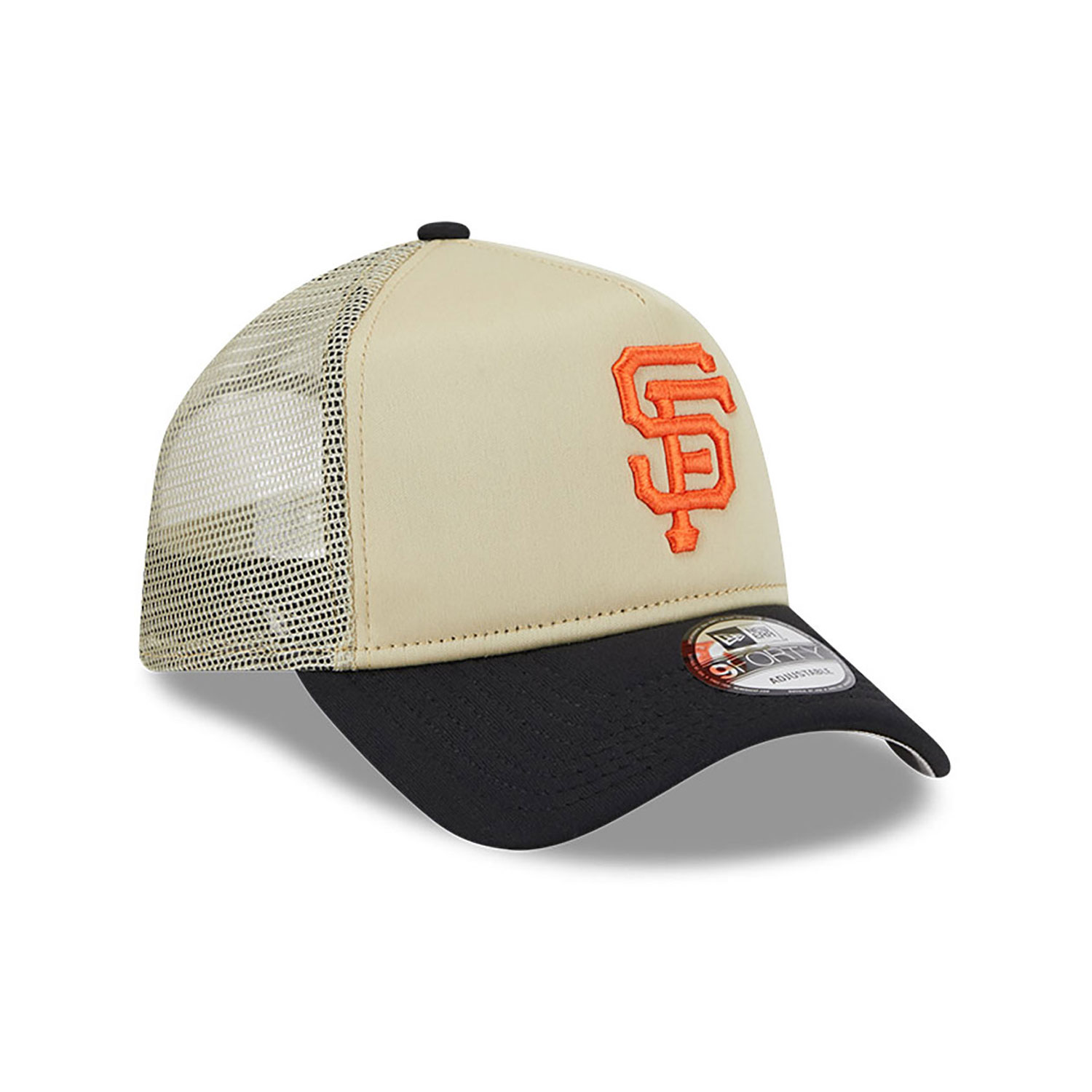 San Francisco Giants All Day Beige 9FORTY A-Frame Trucker Cap