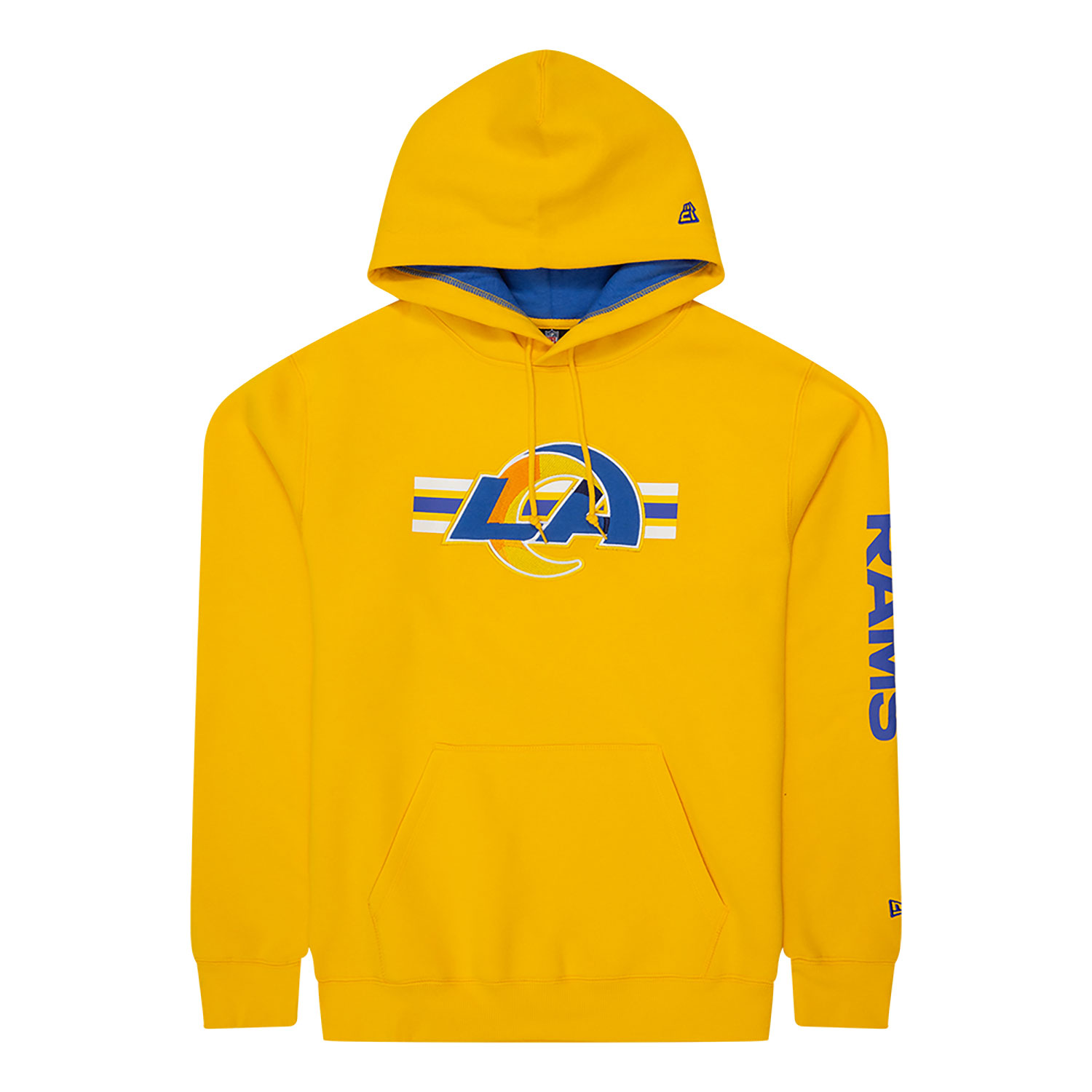 LA Rams NFL Sideline 2023 Third Down Yellow Oversized Pullover Hoodie