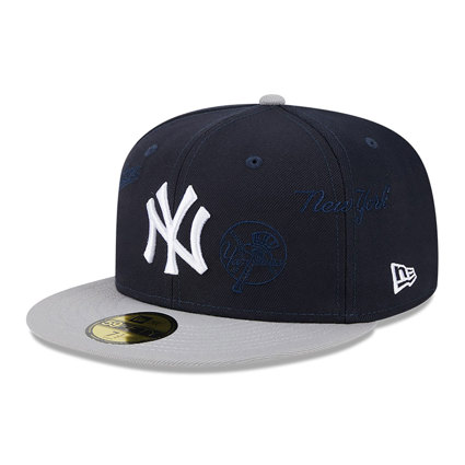 Multi Logo New York Yankees 59FIFTY Fitted Cap | New Era Cap UK