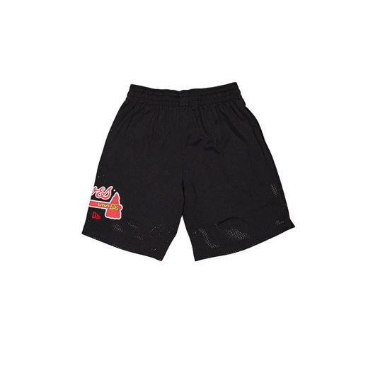 Schwarze Atlanta Braves MLB Custom Mesh Shorts