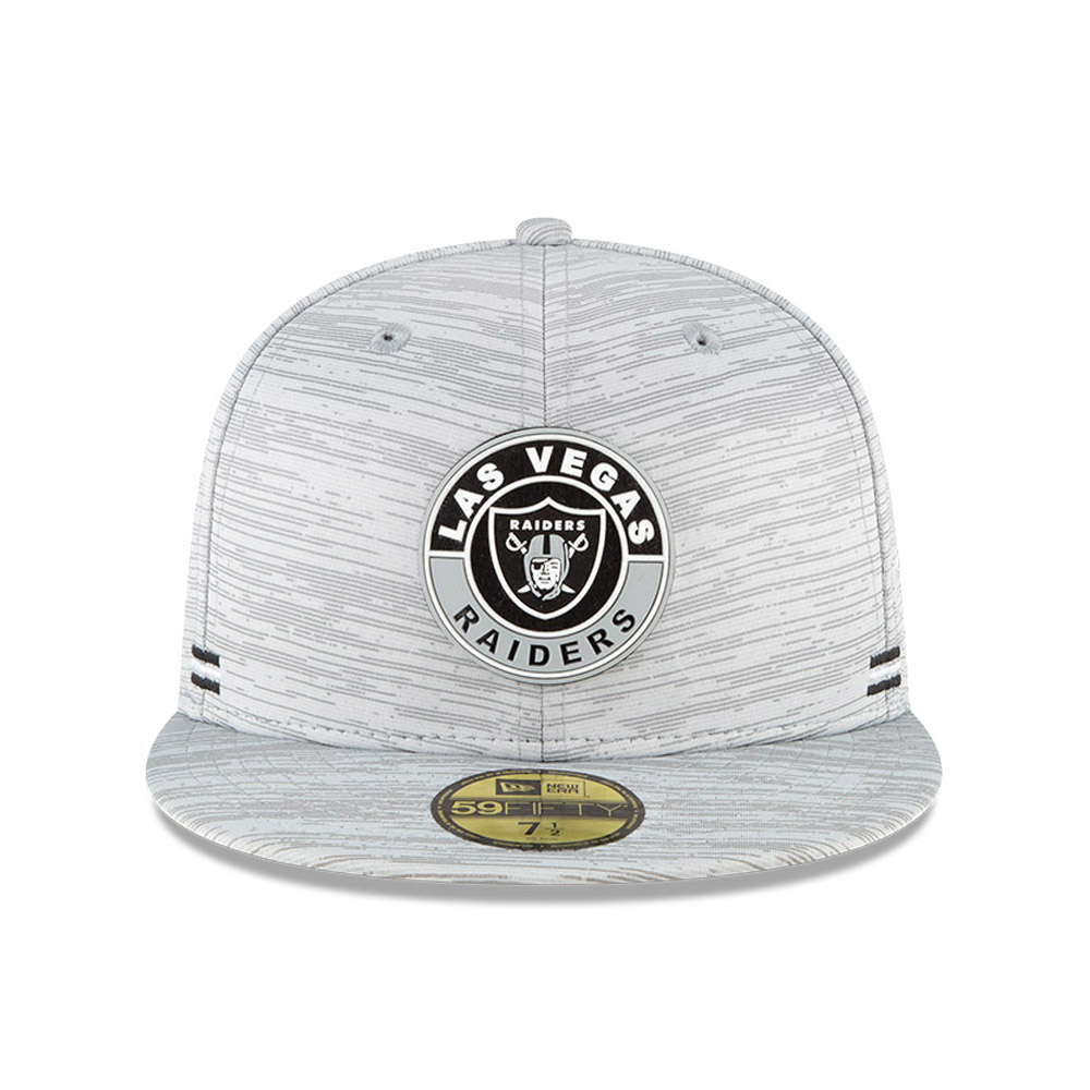 Las Vegas Raiders Sideline Grey 59FIFTY Cap